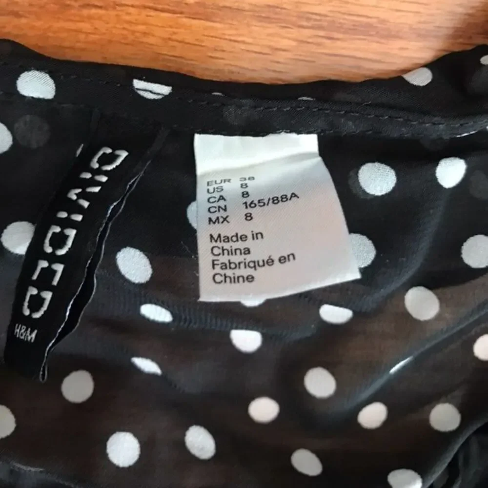 Polka Dot Chiffon Shirt - Picture 4 of 5